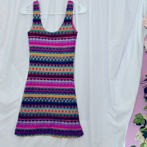 Form Fitting NastyGal x Minkpink Crochet Mini Dress